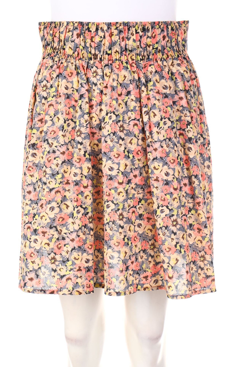 H&M - Rock mit Blumen-Print - S