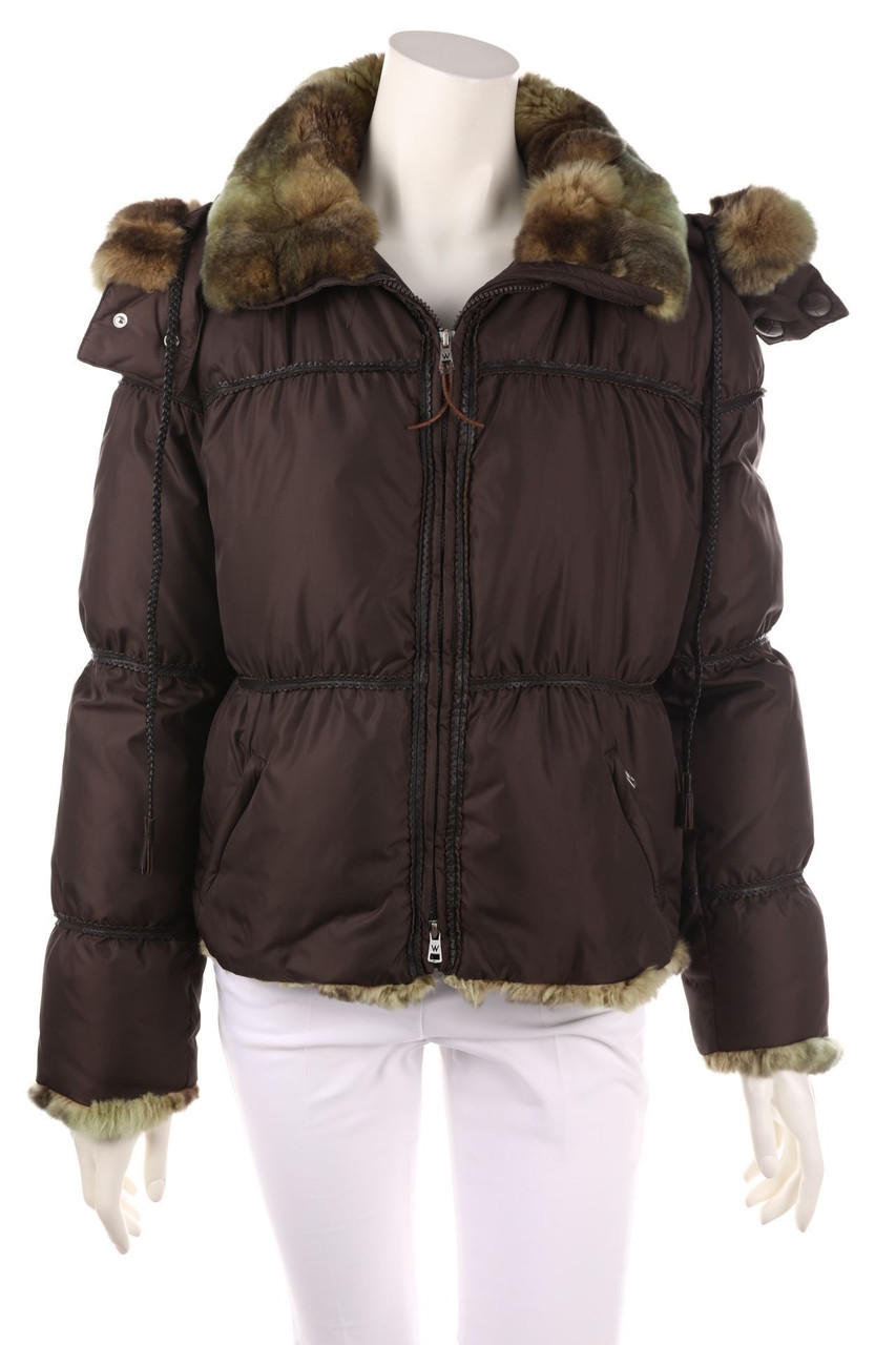 Max Mara - Daunen-Jacke mit Kaninchen-Pelz - D 38
