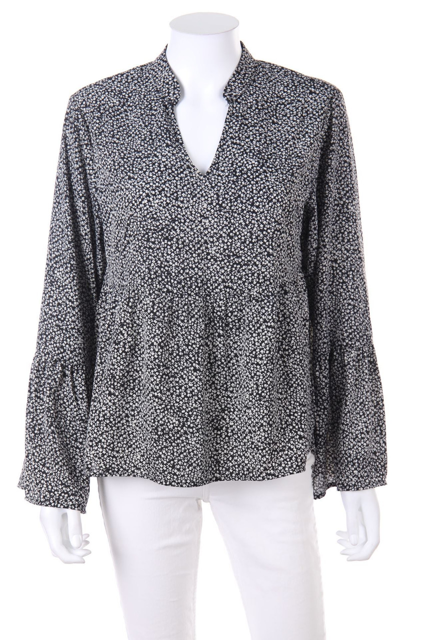 pieces - Bluse mit Blumen-Print - M