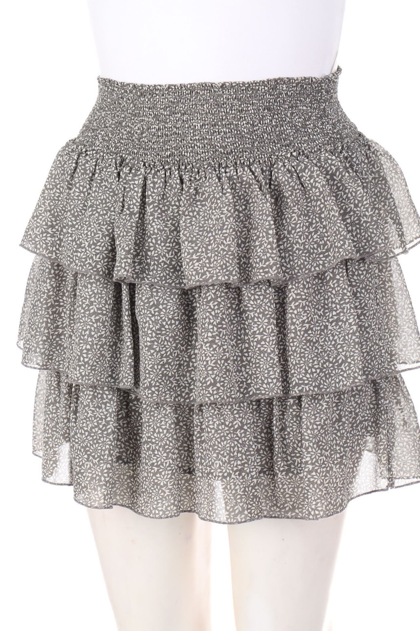 H&M DIVIDED - Minirock im Layer Look mit floralem Muster - D 36