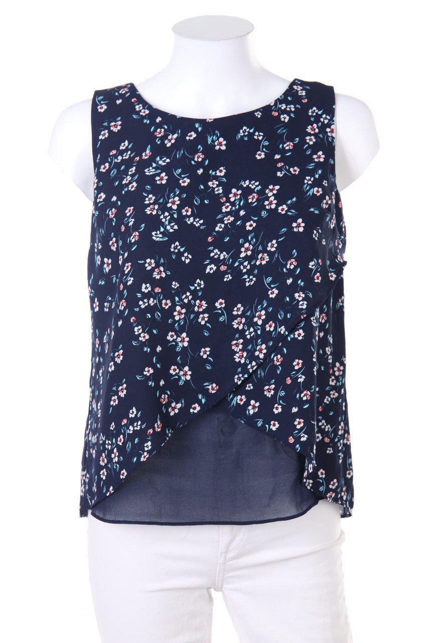 Bershka - Blouse Top with Flower Print - S