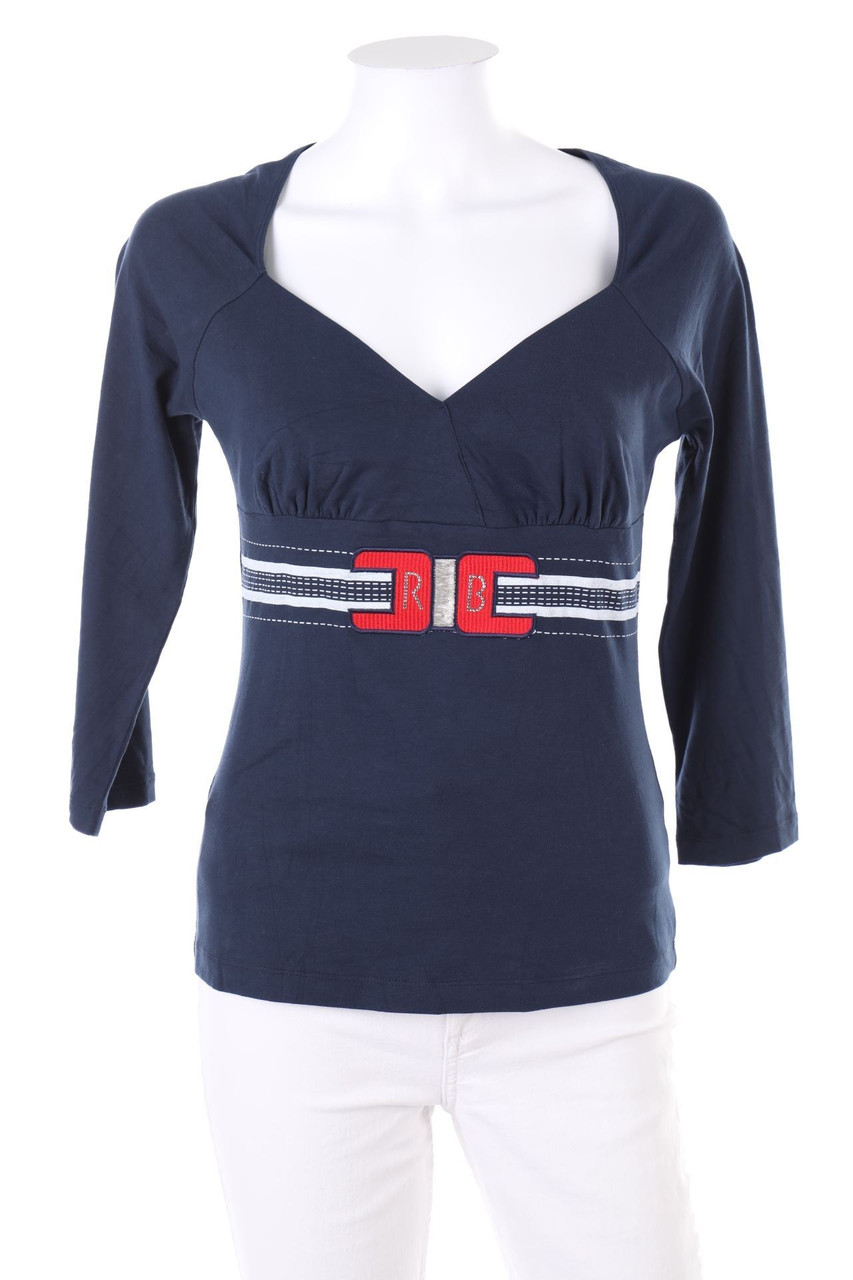 roccobarocco - Shirt with Logo-Stitching - S