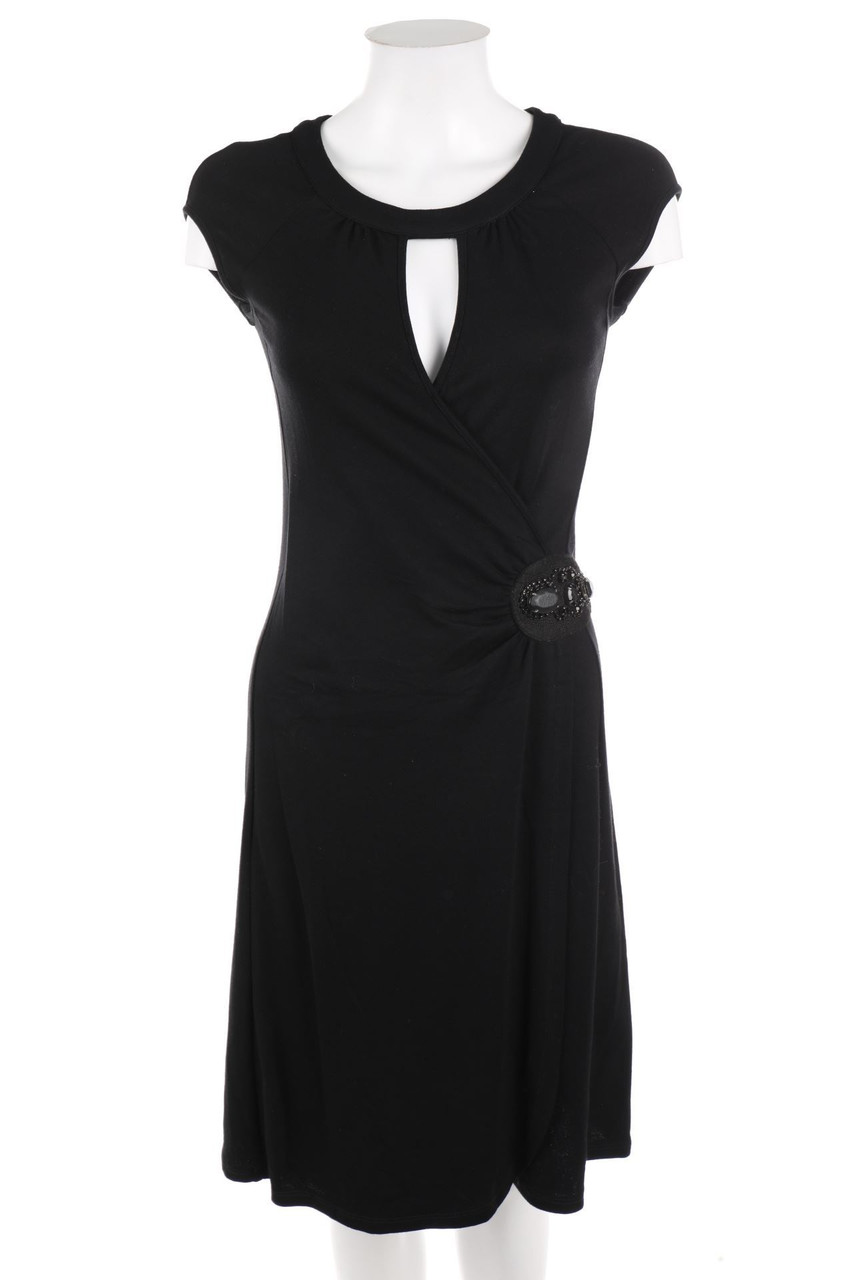 promod - Cocktail Dress with Wrap-Effect with Jewelry Stones - XS