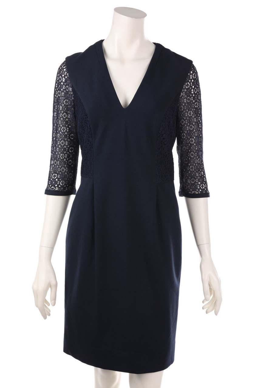 alberto bini - Etui-Kleid mit Spitze - D 36