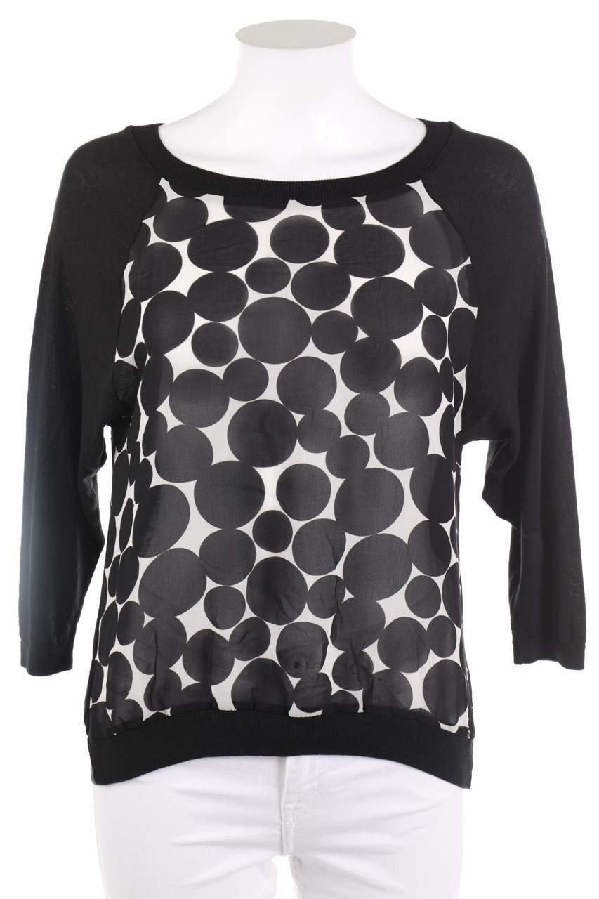 KappAhl - 3/4-Sleeve Shirt with Dots - D 32-34