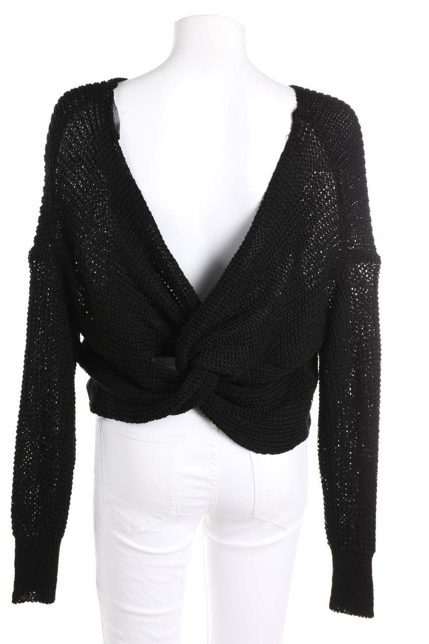 Please - Strick-Pullover mit tiefem Rückenausschnitt - D 36