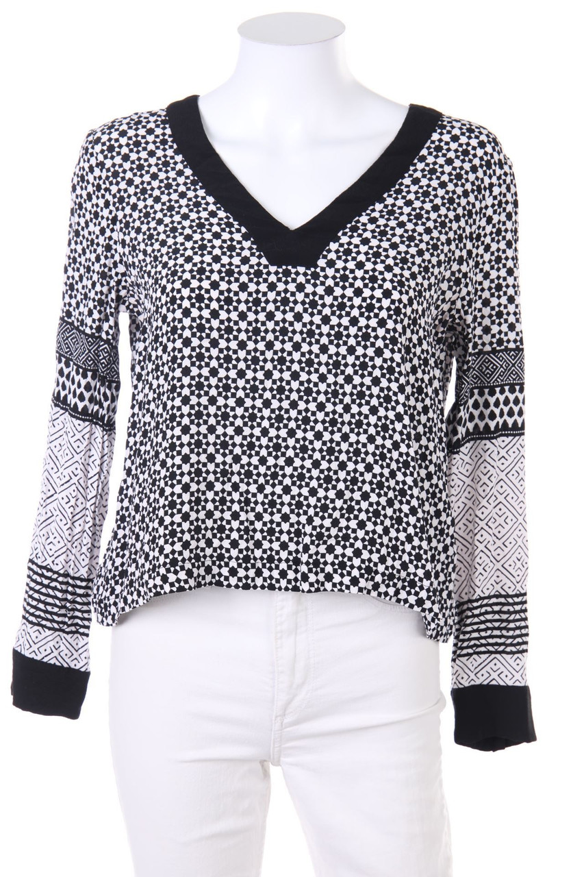 H&M - Bluse mit Print - D 38