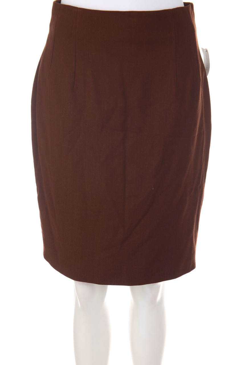 GEORGES RECH PARIS - Vintage-Skirt, Wool-Blend with Slit - D 36