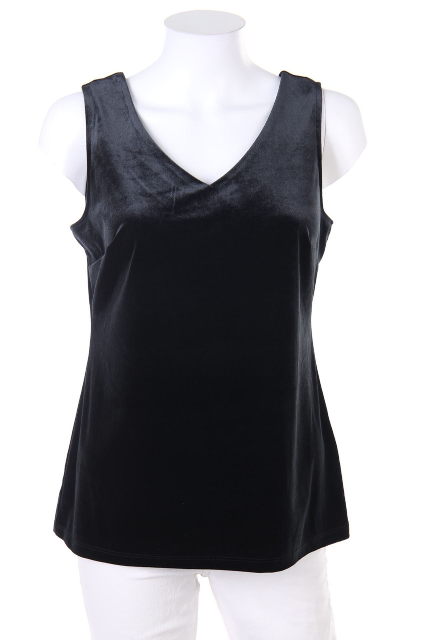 CHARTER CLUB - Samt-Blusentop - S