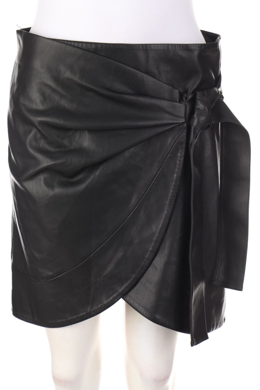 MANGO - Wickel-Faux Leather-Mini-Rock - M