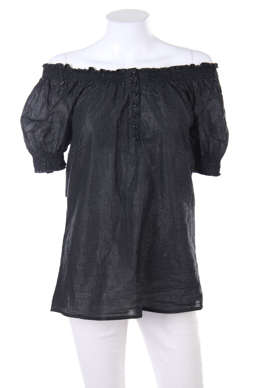 Madonna - Carmen-Bluse mit Streifen - L