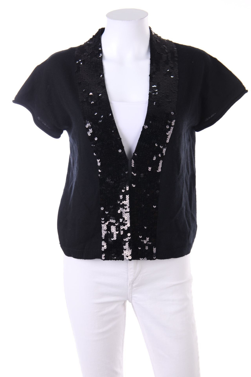 TUZZI - Shortsleeve-Cardigan with Sequins - D 40