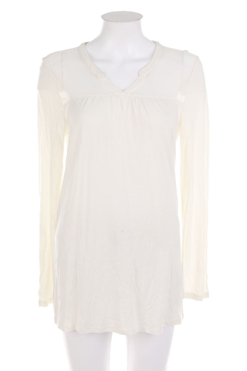 ESPRIT - Bluse mit Mesh-Einsatz - M