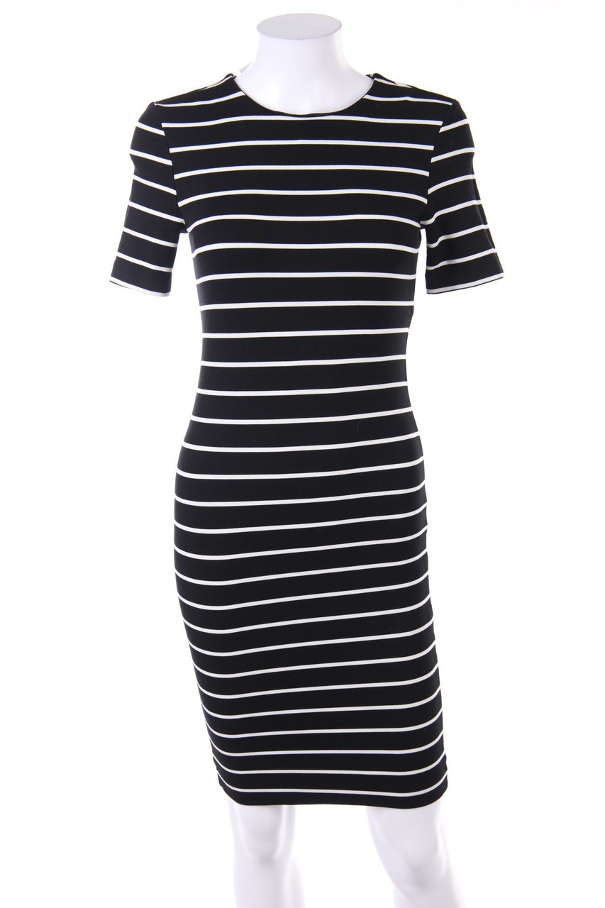 H&M - Streifen-Kleid aus Jersey - XS