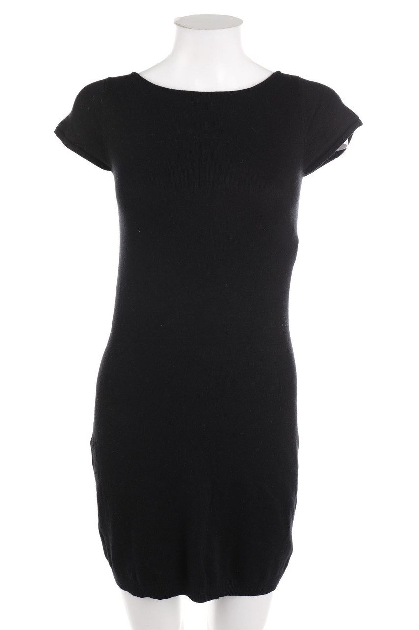 STILE BENETTON - Knit Dress with Deep Back Cutout with Angora - S