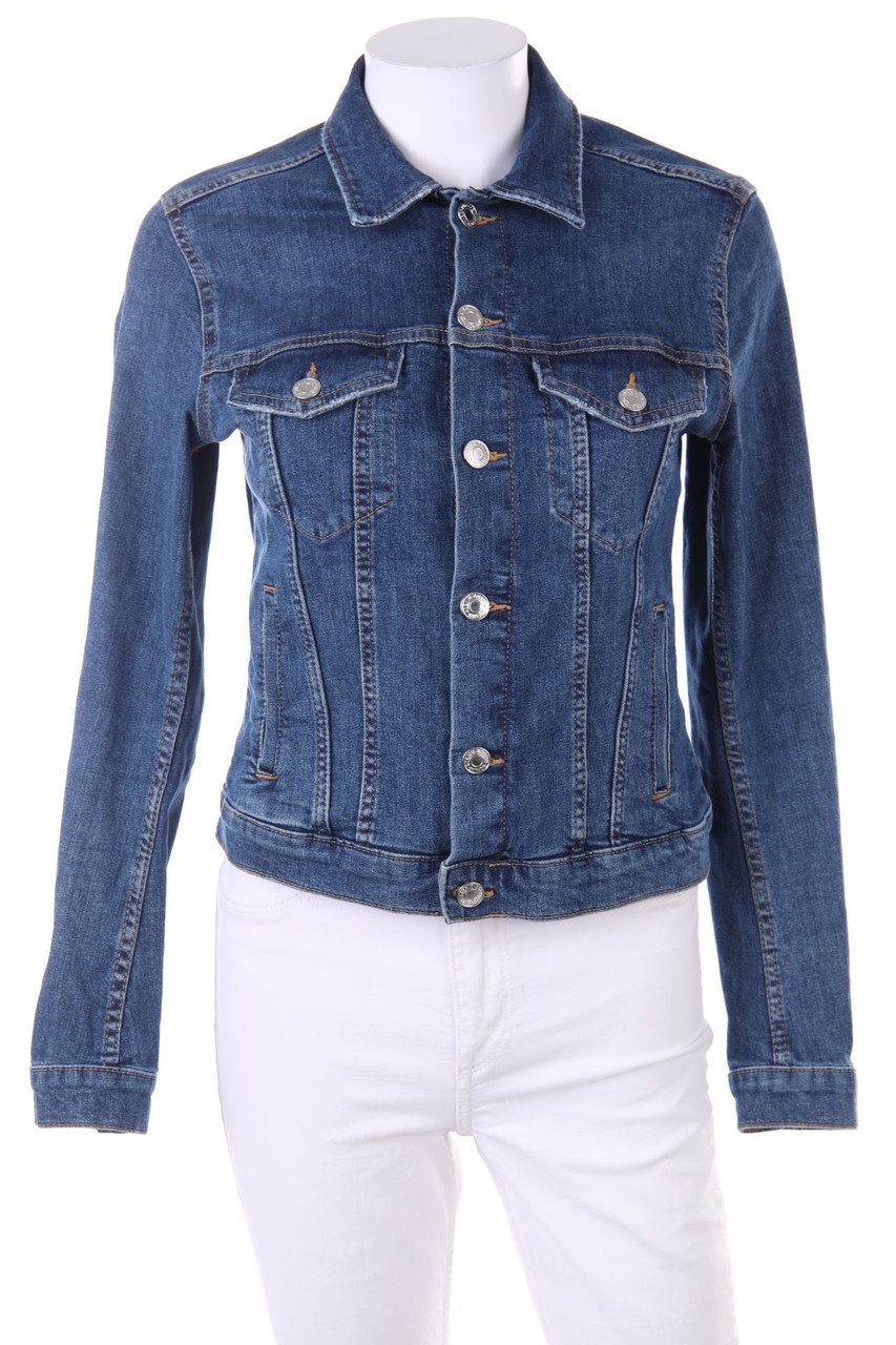 H&M &denim - Basic-Jeans-Jacke mit aufgesetzten Taschen - D 36