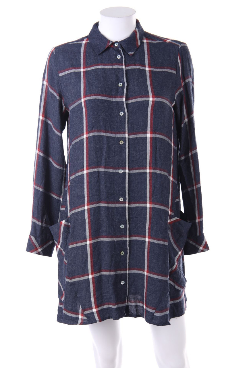 ZARA - Shirt-Shirt Dress, Checked - XS