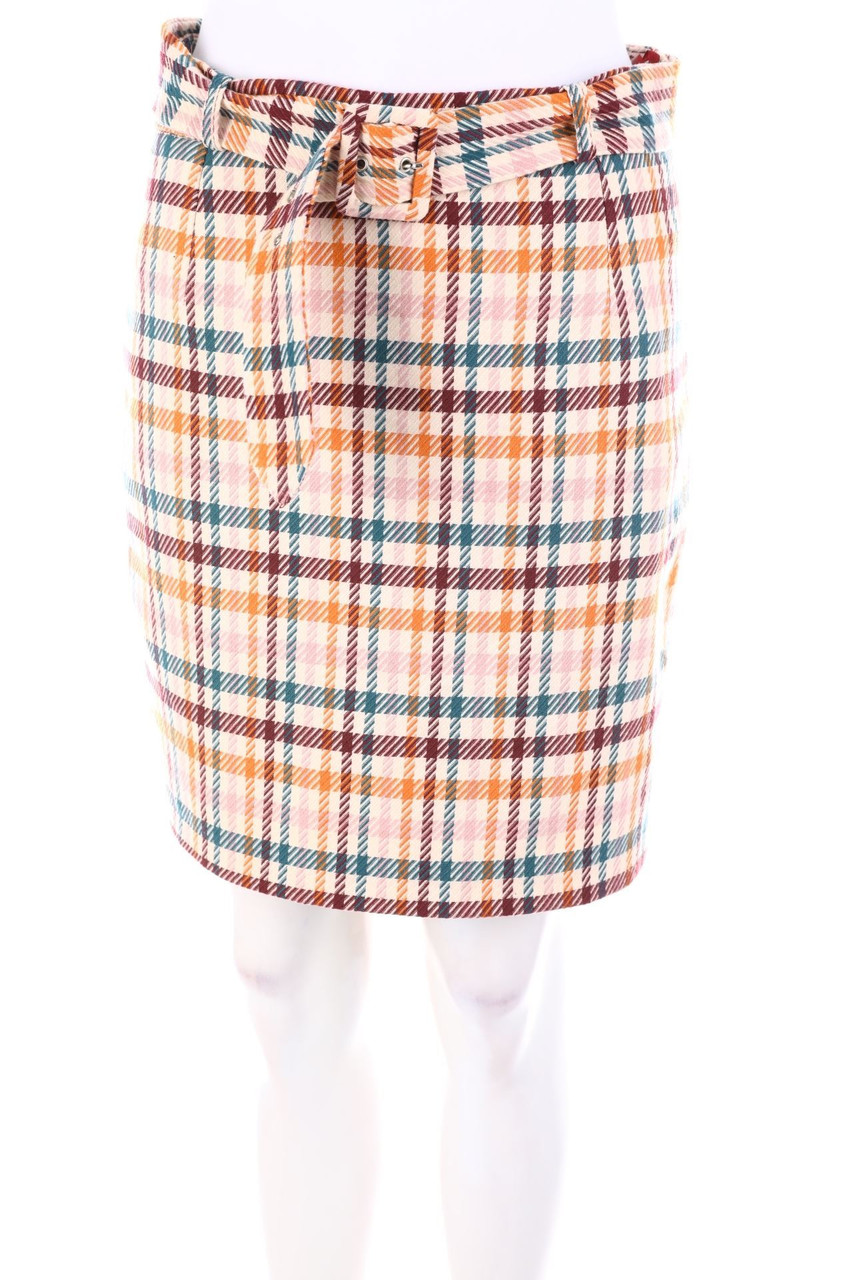 MOHITO - Karo-Minirock mit Gürtel - D 38