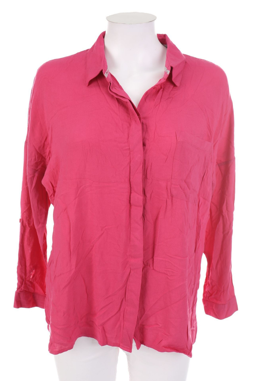 SURE - Oversize-Hemd-Bluse mit Roll-up-Manschette - D 36