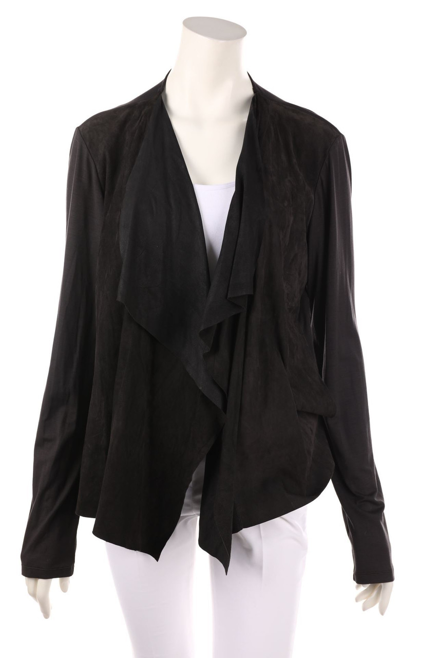 Max Mara - Wildleder-Jacke mit asymmetrischem Schnitt - D 42