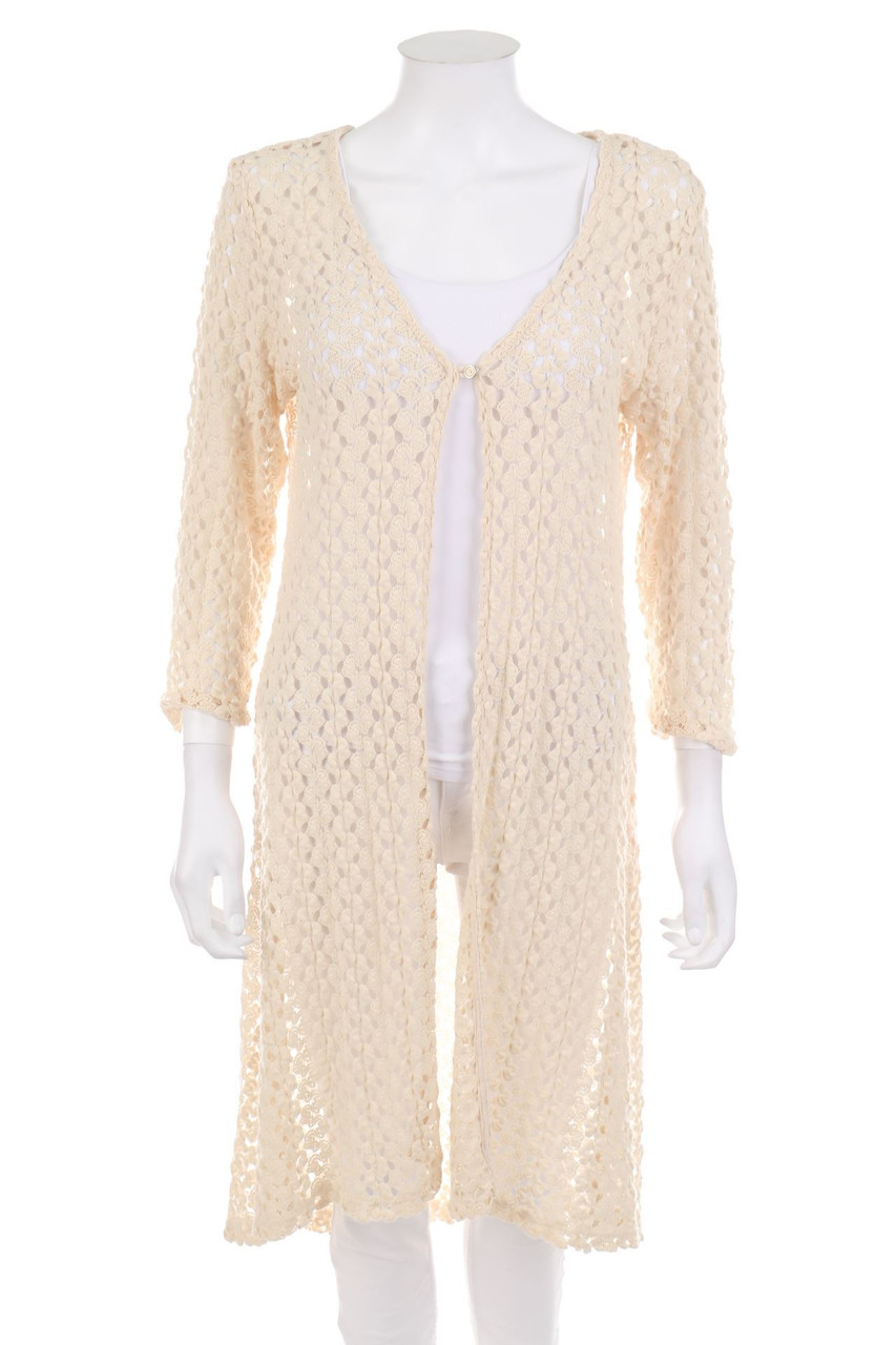 Bobeau - Cardigan aus Lochstrick - L