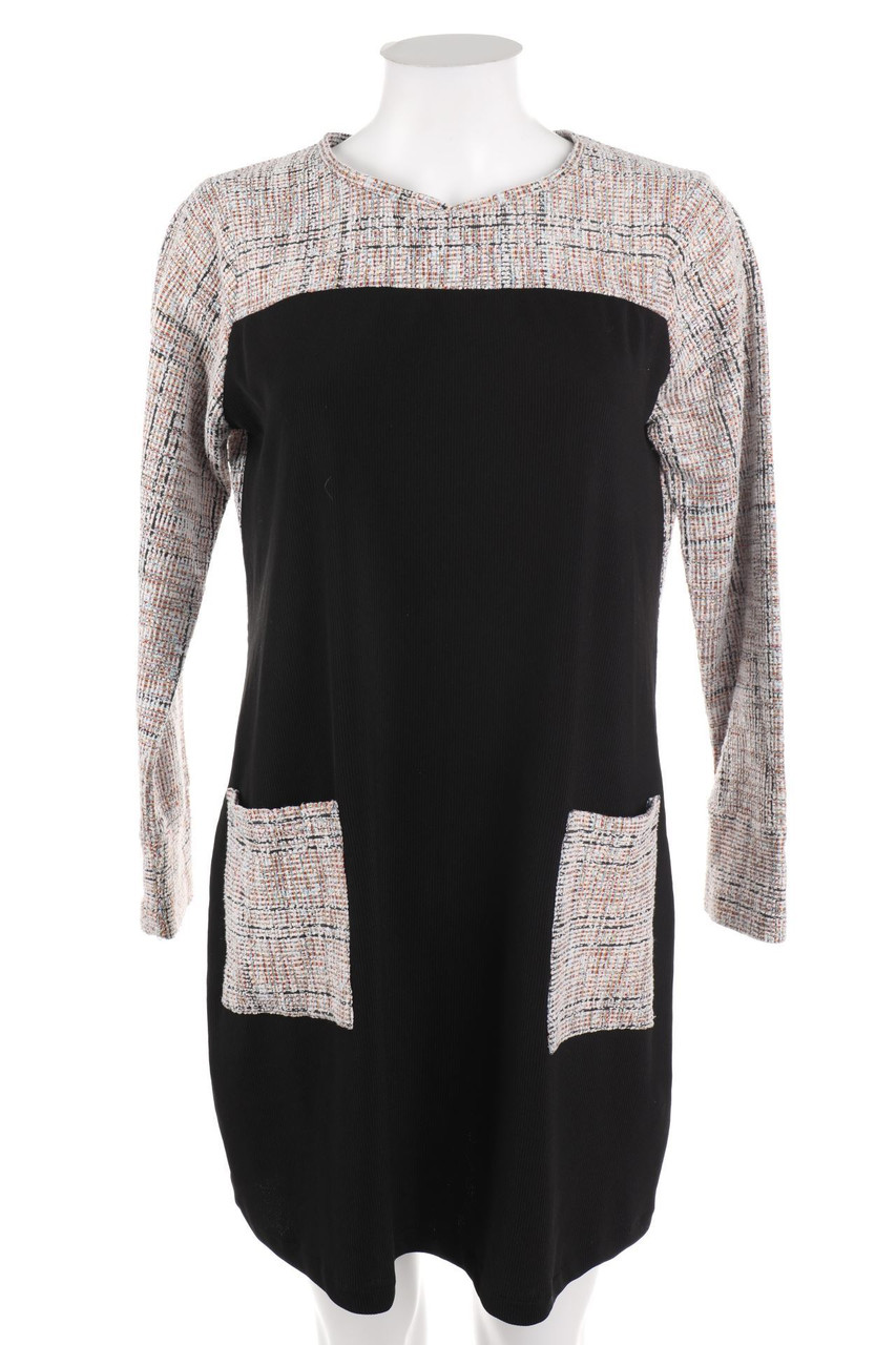 No Label - Knit Dress with Patch Pockets - D 36-38