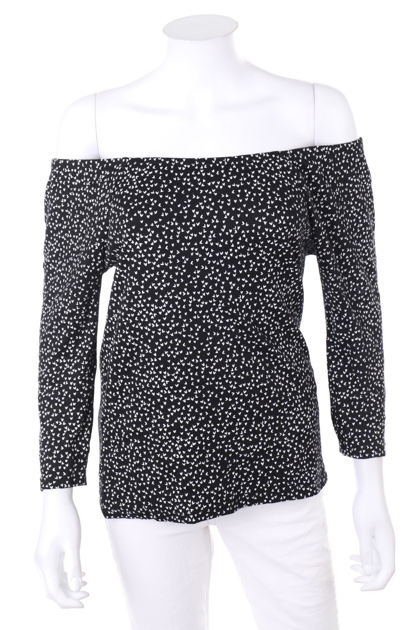 Laura Torelli - Carmen-3/4-Sleeve Shirt with Print - S