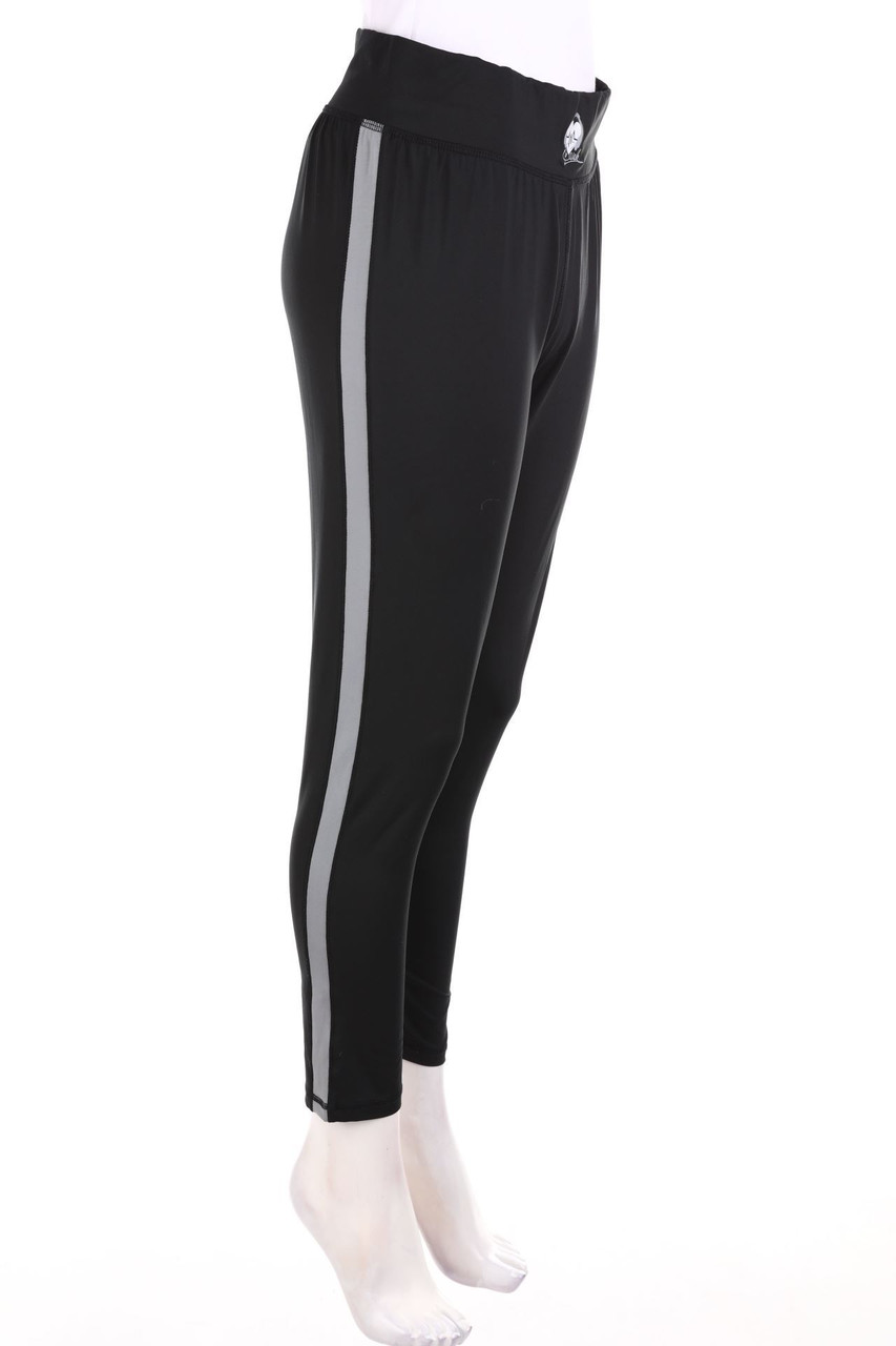 SECONDHAND - Basic-Sport Leggings with Braid Stripes - L