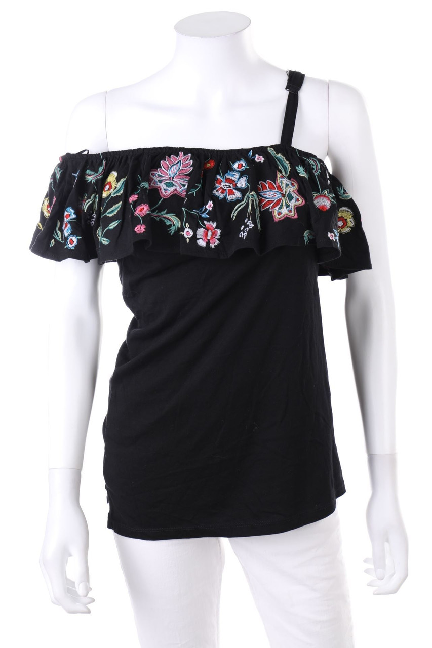 Yessica by C&A - One Shoulder-Top mit Stickereien - XS