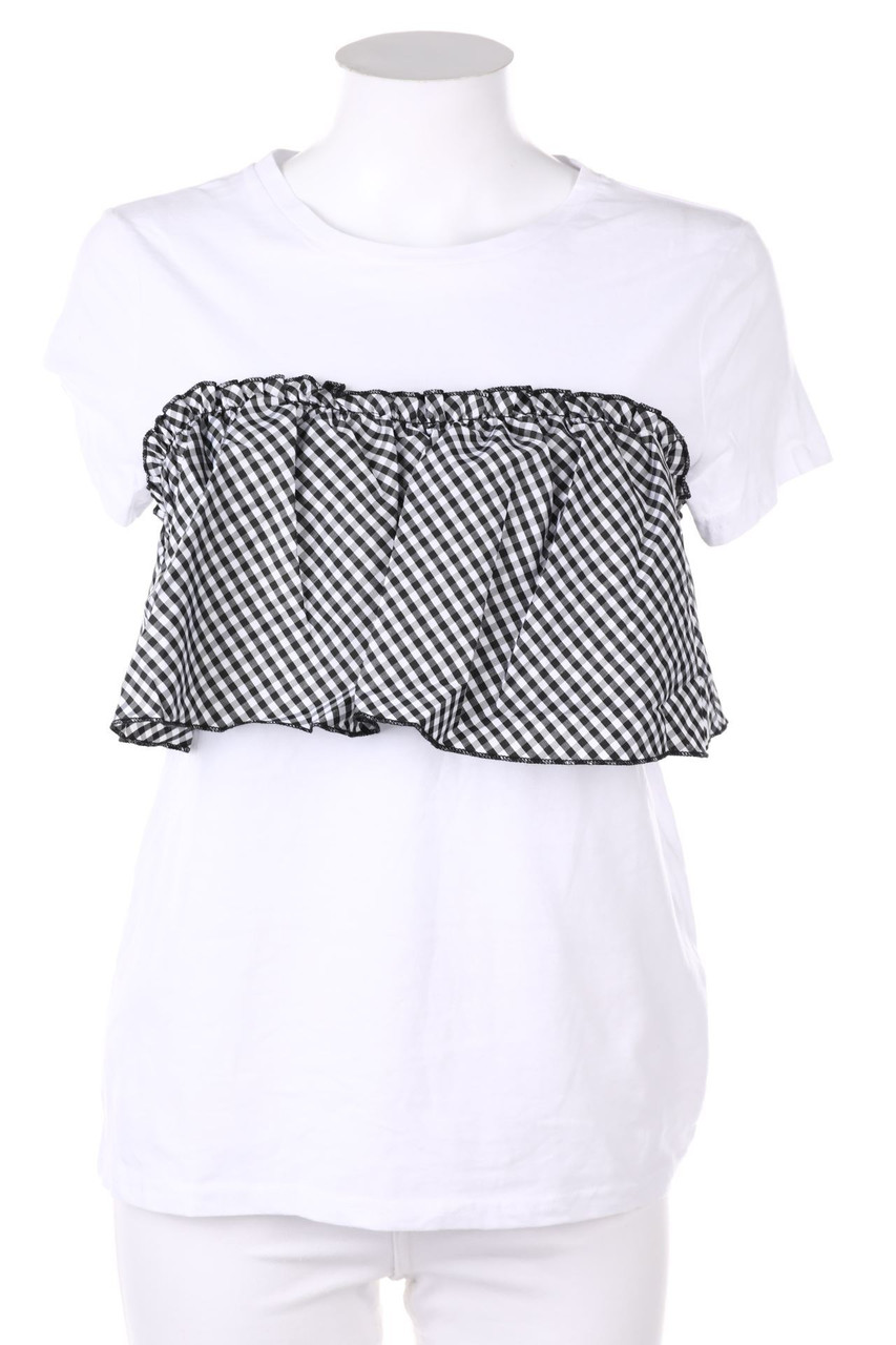 IVIVI - Volant-Shirt mit Schleife - L