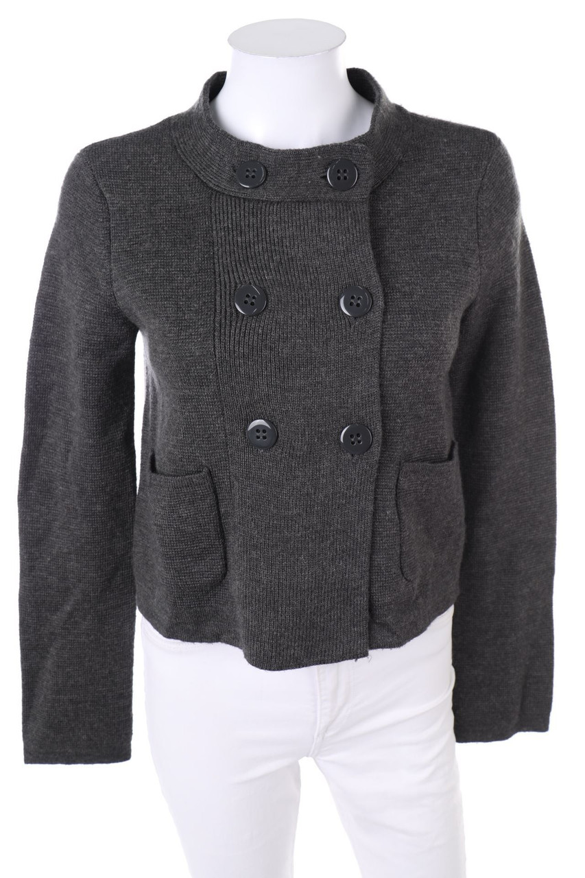 H&M - Strick-Blazer-Jacke mit Wolle - S