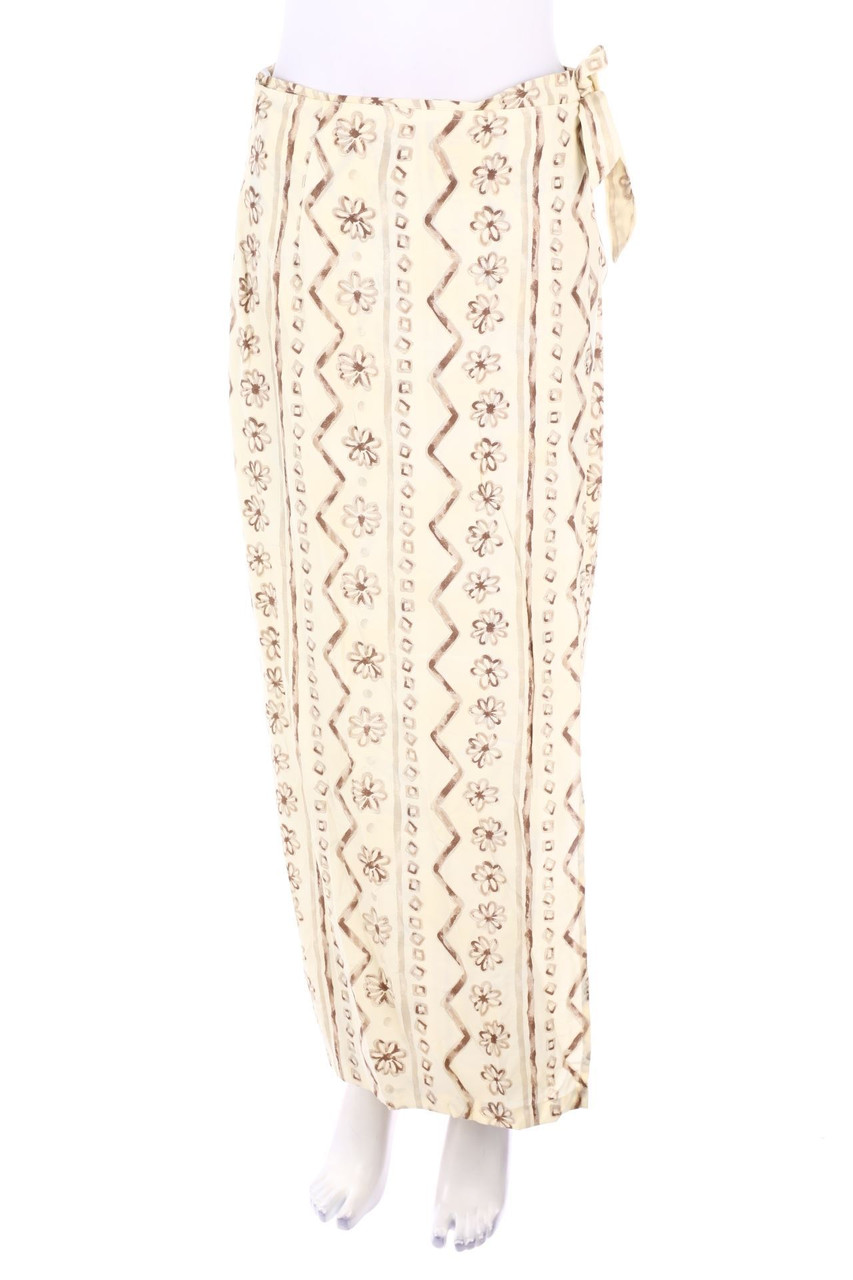 MARC AUREL - Vintage-Wickel-Midirock mit Print - D 40