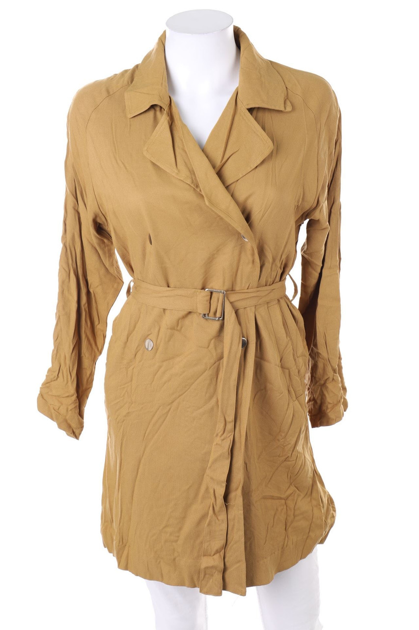 zebra - Coat, Trenchcoat Style with Roll-up Sleeves - XS