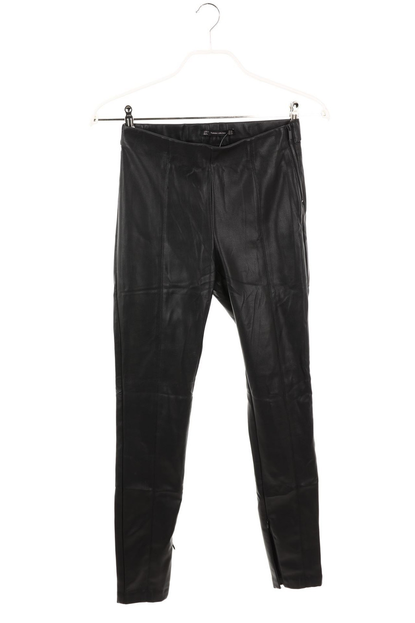 ZARA TRF - High Waist-Kunstleder-Hose - M