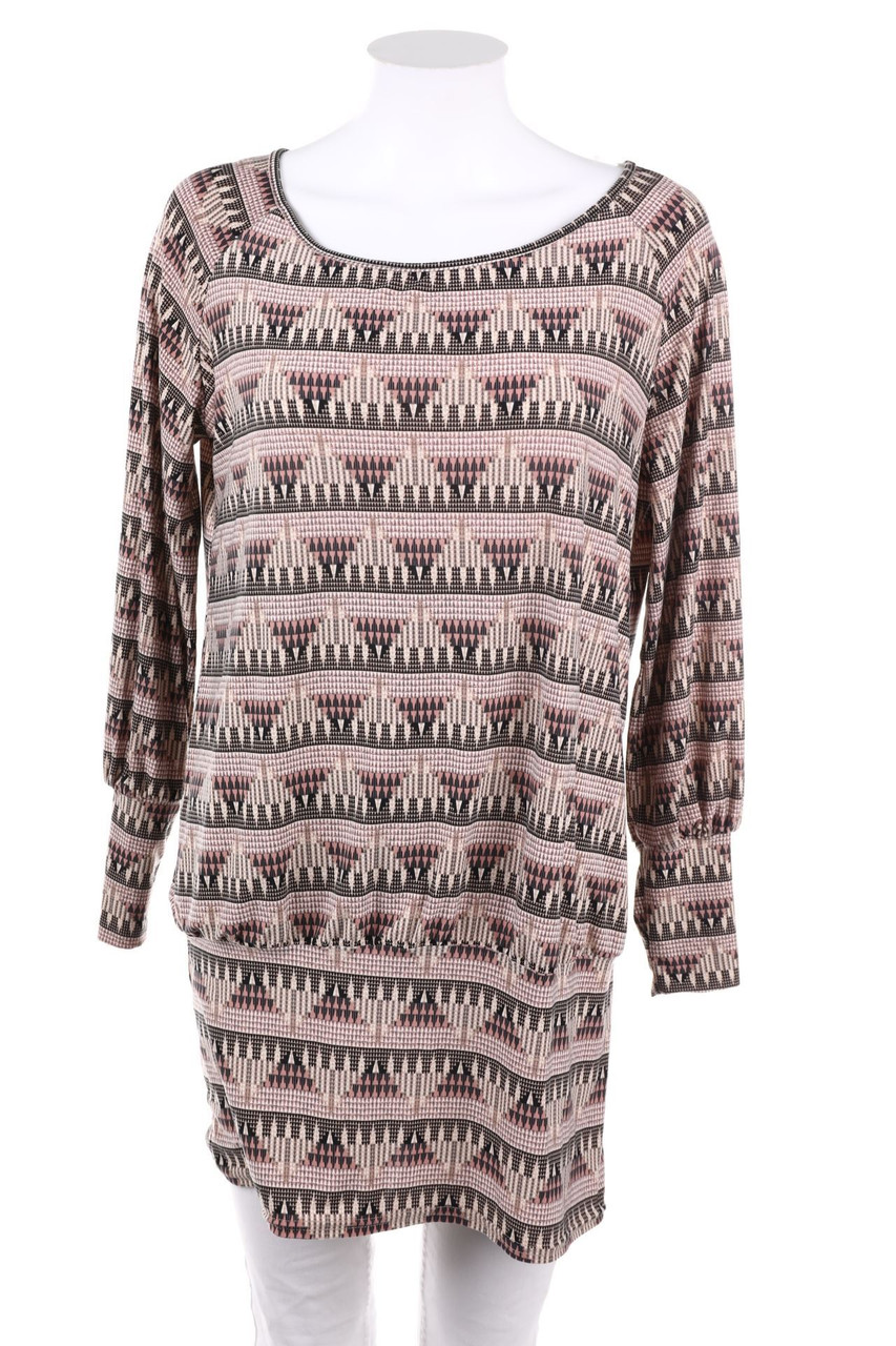 Carnaby - Longsleeve-Shirt with Geo Pattern - M