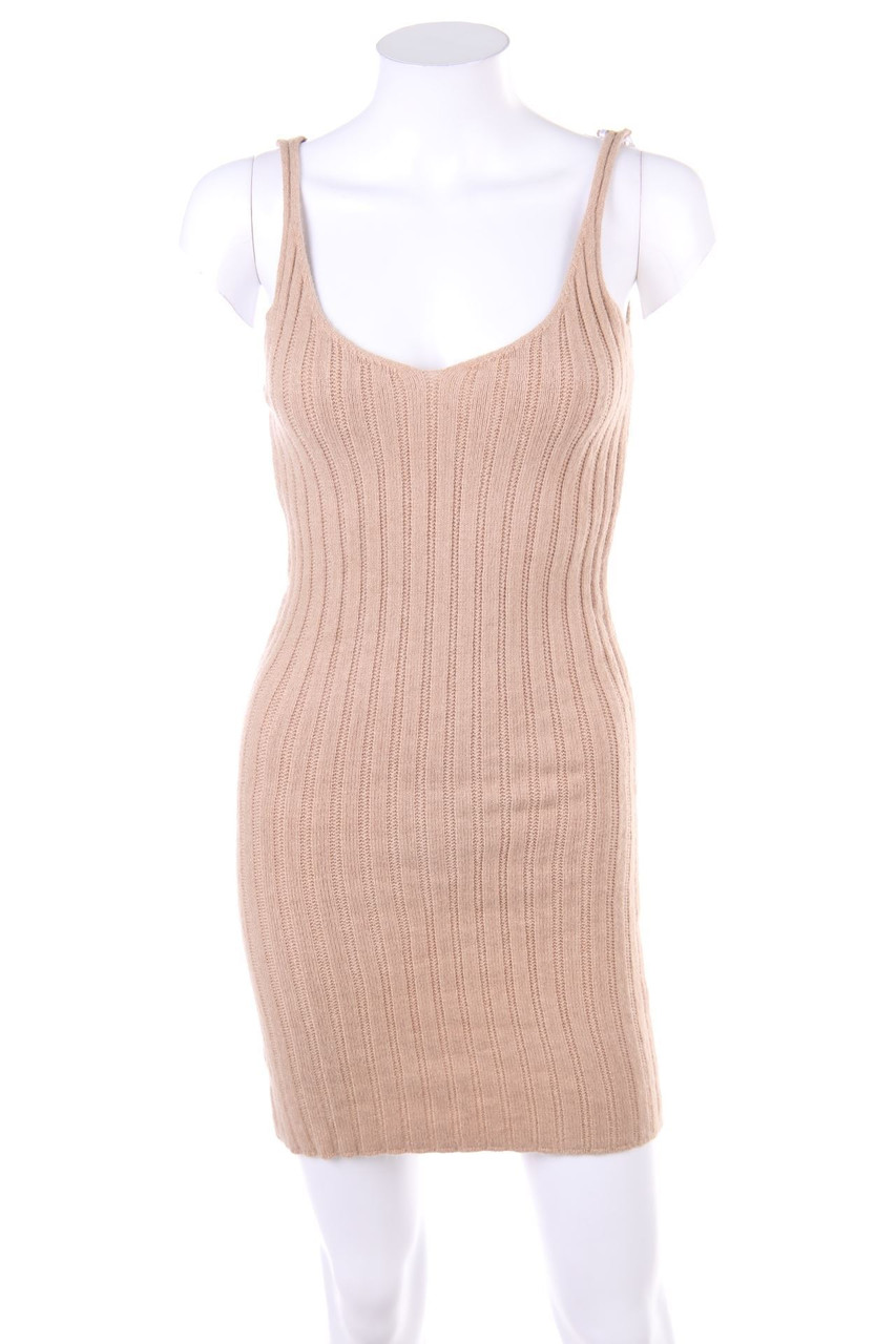 DIMAZ - Strickkleid mit tiefem Ausschnitt - S