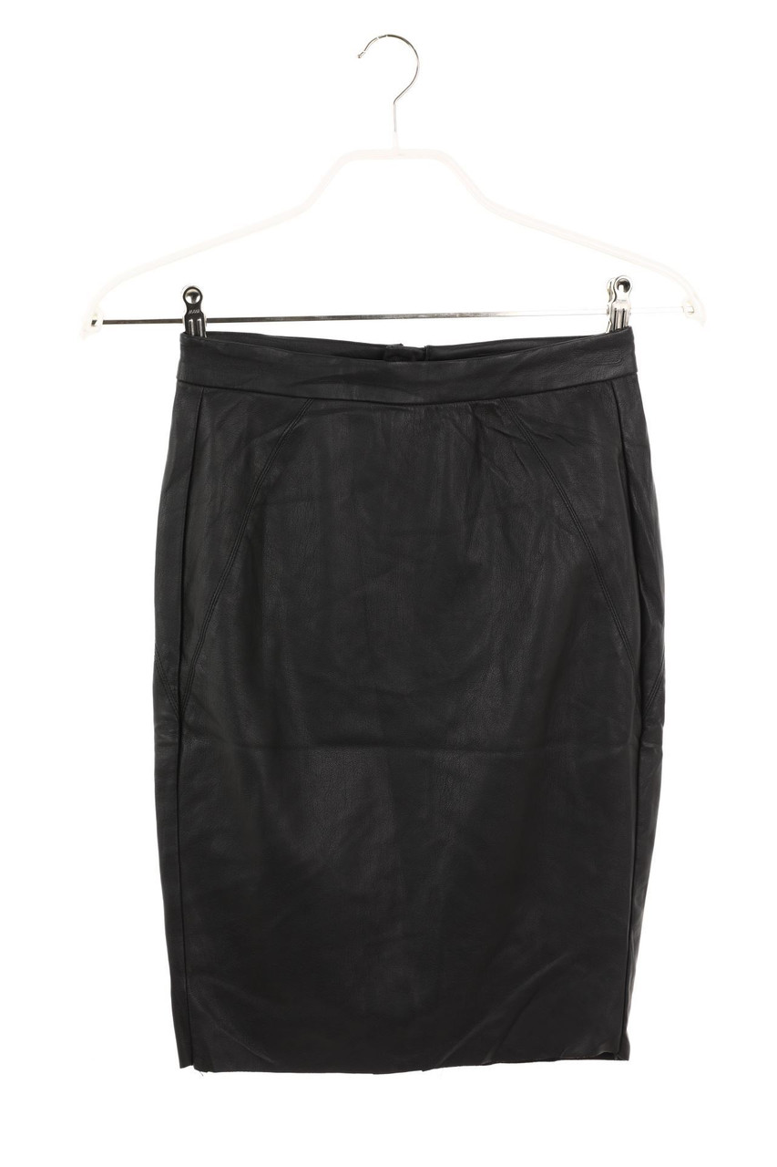 VERO MODA - Faux Leather-Rock mit Schlitz - XS