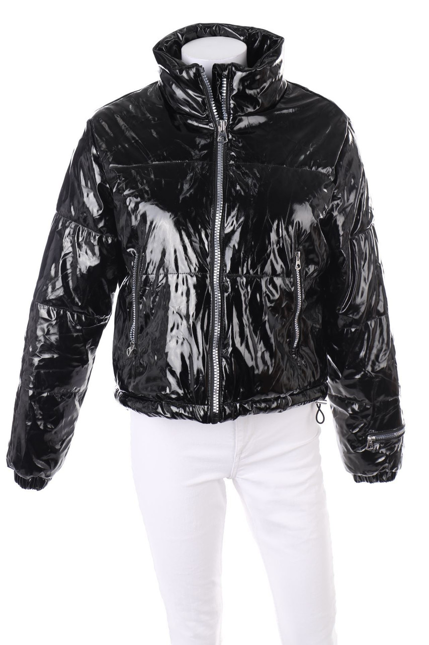 TALLY WEiJL - Coated-wattierte Jacke mit Teddy-Futter - M