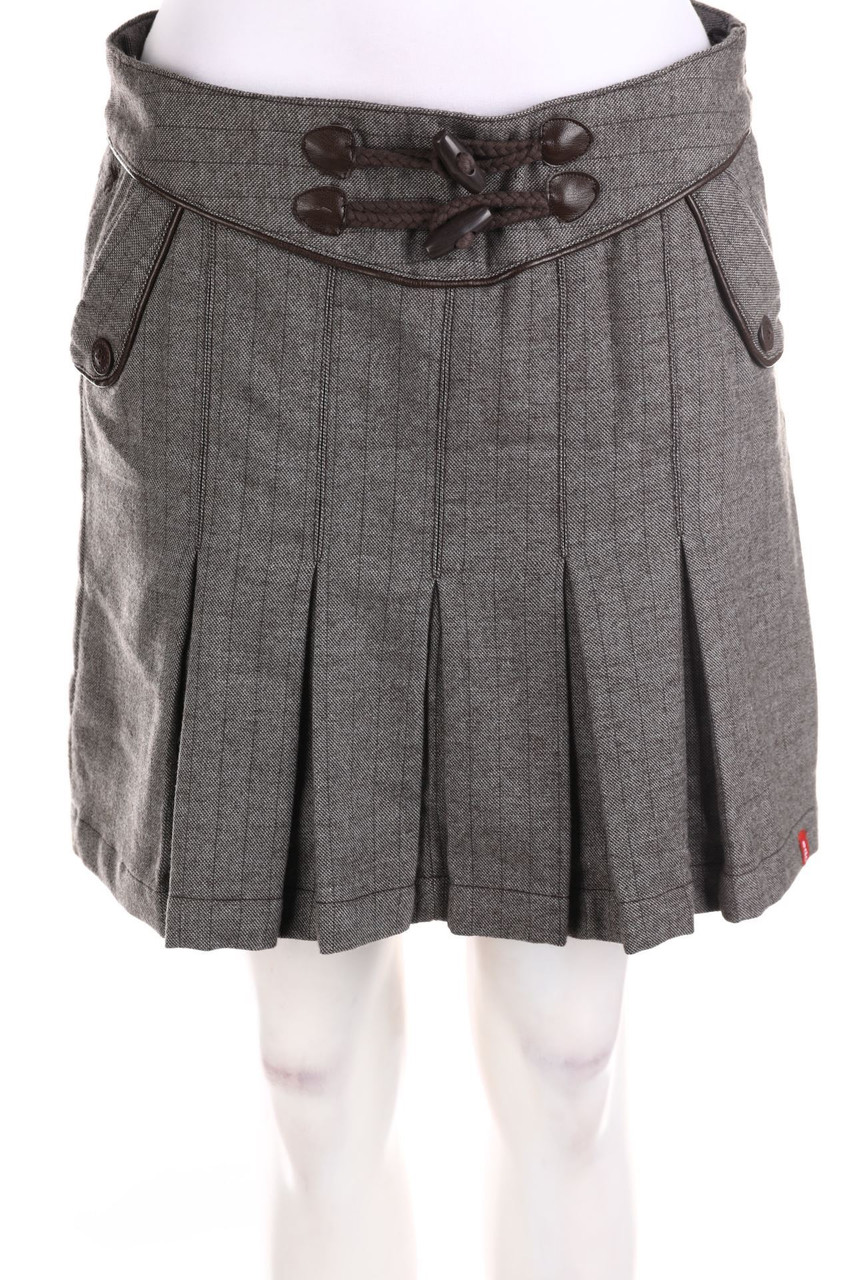 ESPRIT de corp - Falten-Mini-Rock mit Stickereien - D 36