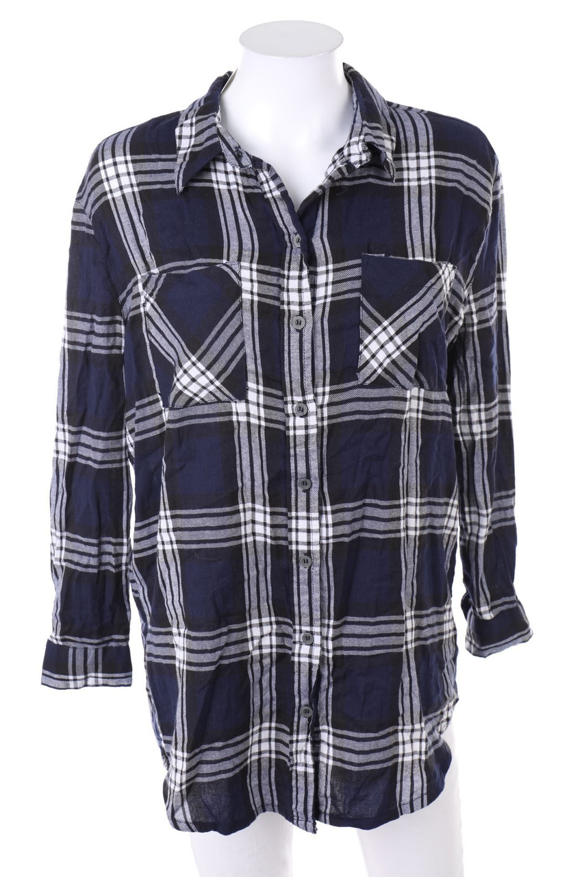 ONLY - Hemd-Bluse mit Karo-Muster - D 36