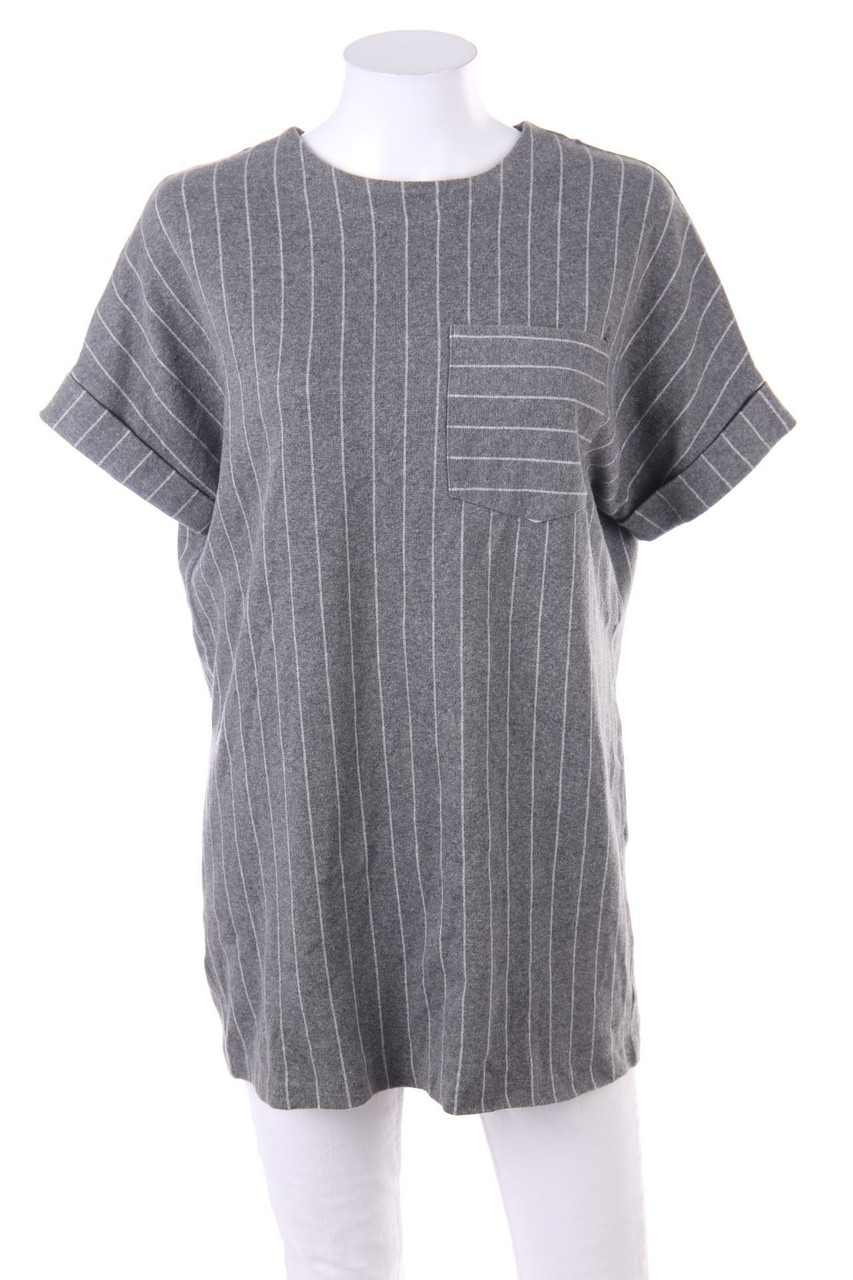 ZARA - Kurzarm-Shirt mit Streifen - S