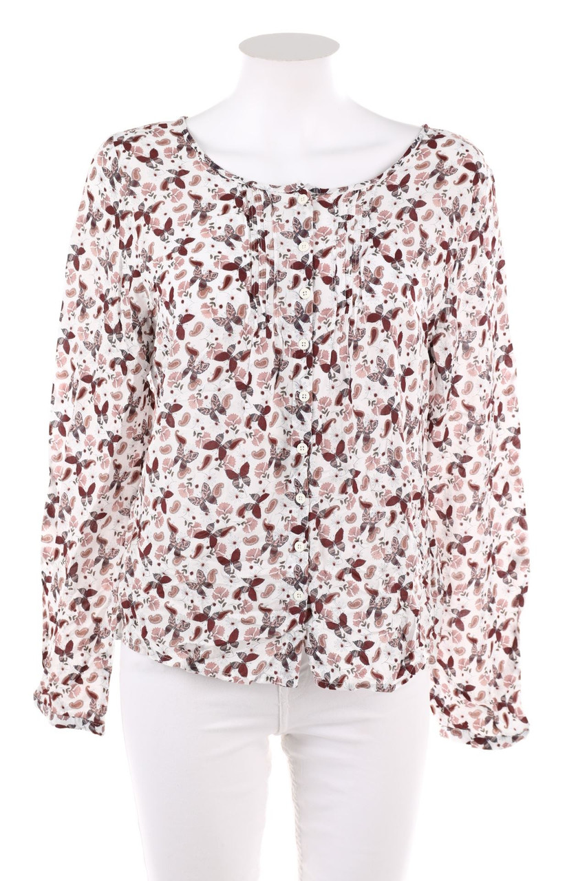 No Label - Blouse with Pin-tucks - M