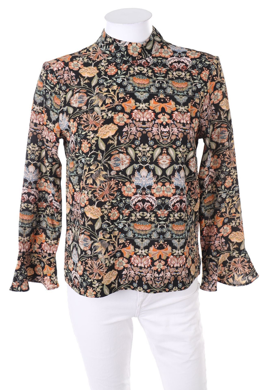 ZARA - Bluse mit Blumen-Print - S