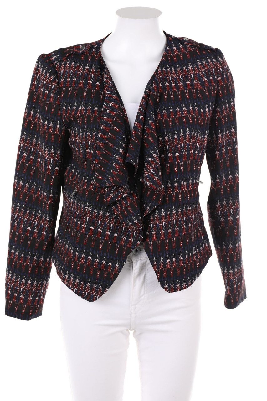 H&M - Print-Blazer-Jacke mit Wasserfall-Ausschnitt - D 40