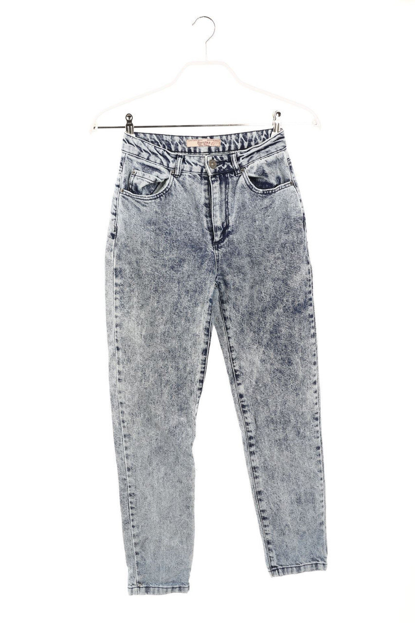 BERSHKA Denim Collection - Moonwashed-Slim Jeans - D 32
