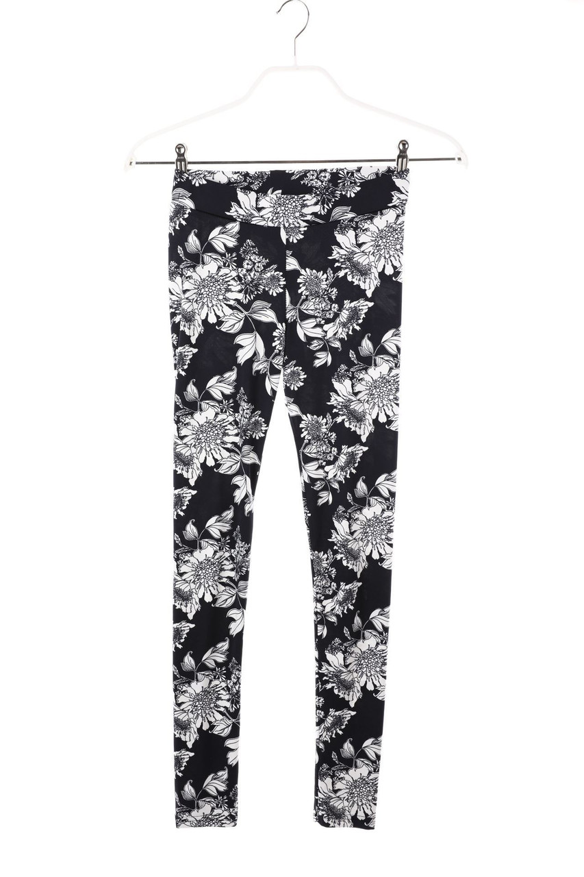 H&M DIVIDED - Leggings mit Blumen-Print - XS