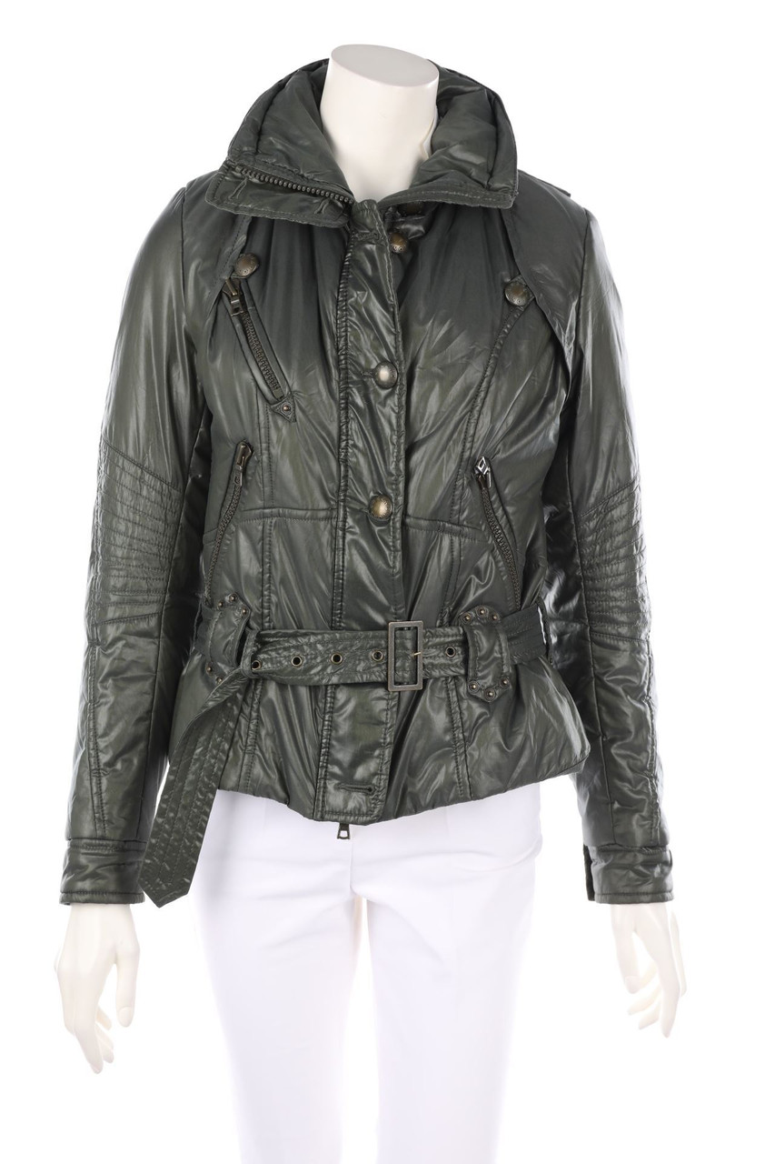 CREENSTONE - Puffer-Jacke mit Gürtel - D 36