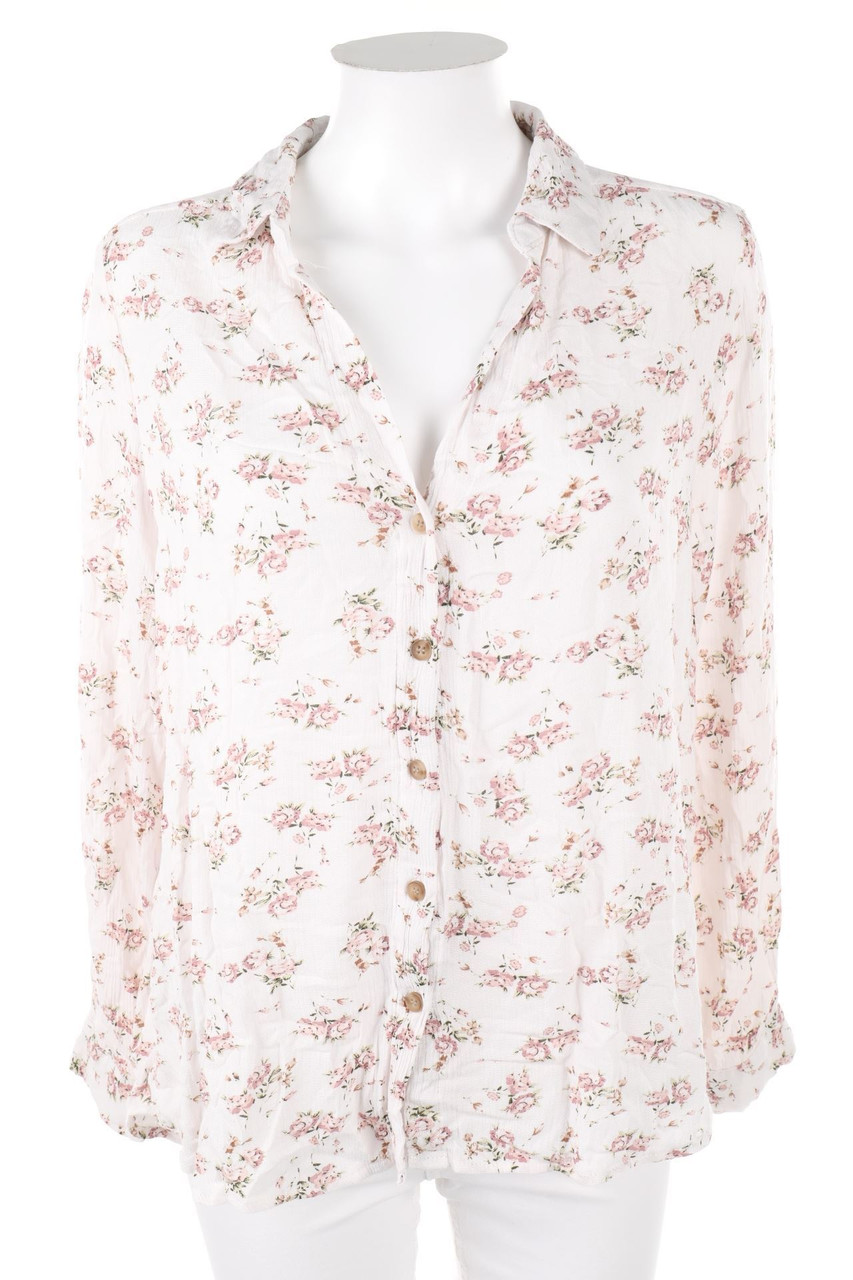 Chicorée - Shirt Blouse with Flower Print - L