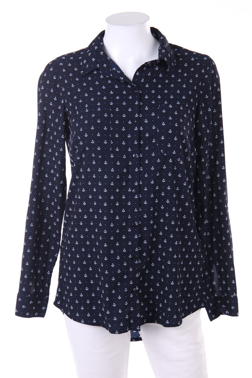 Pimkie - Long-Hemd-Bluse mit Muster - S