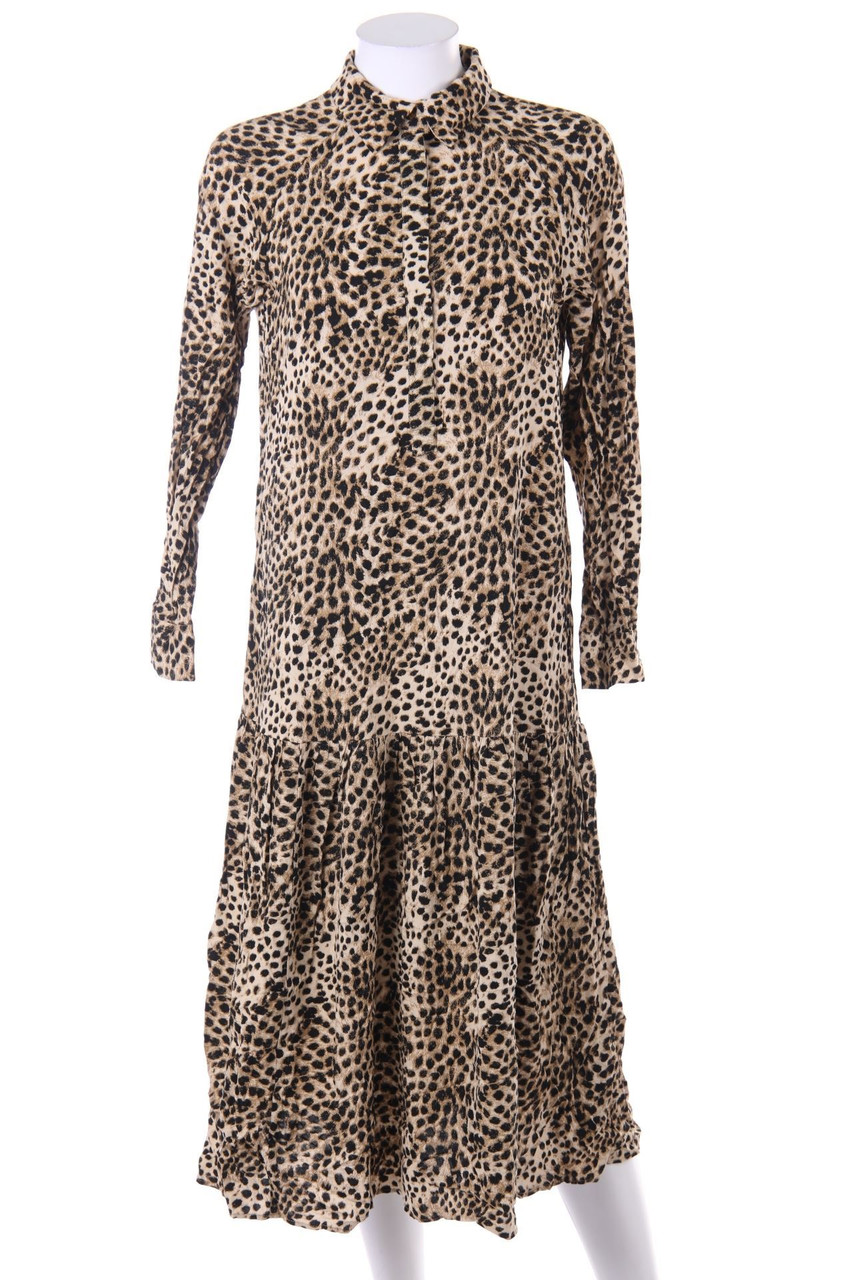 H&M - Midikleid mit Animal-Print - XS